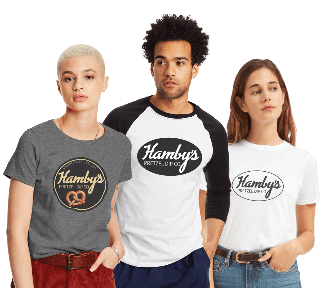 hambys pretzel tshirts models hambys pretzel tshirts models - Hamby's Pretzel Dip